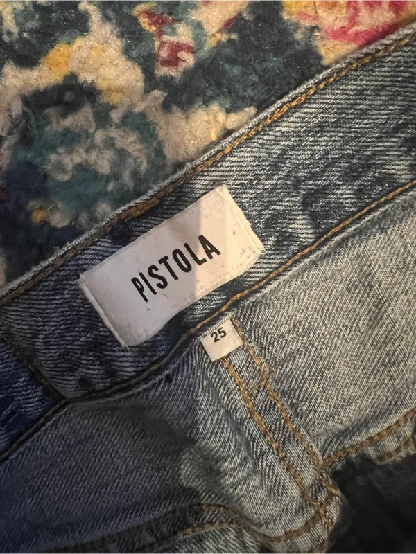 Pistola Women's Distressed Straight-Leg Jeans – Light Blue - Image 8