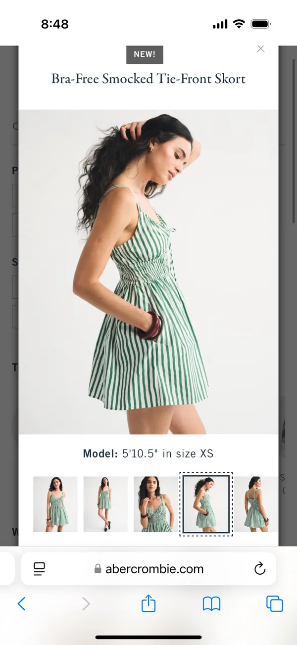 Abercrombie striped smocked dress - Image 2