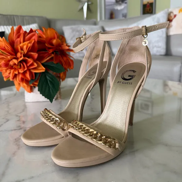 Tan Heels G by Guess Size 6.5 - Image 3