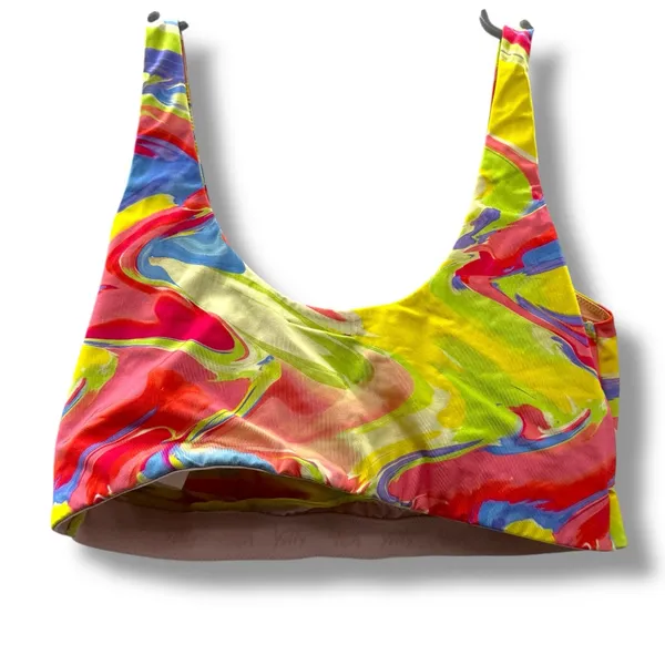 Yitty Lizzo Rainbow Pride Shaping Midi Bralette Sports Bra Sz‎ L - Image 4