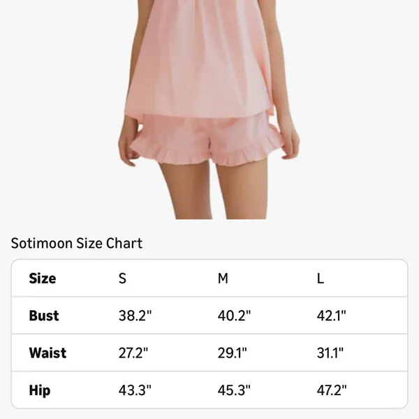 Amazon Pink Ruffle Tank Top and Shorts Set - Image 2