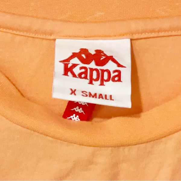 Kappa Size‎ XS Logo Pink/Salmon Color Block Tshirt - Image 3