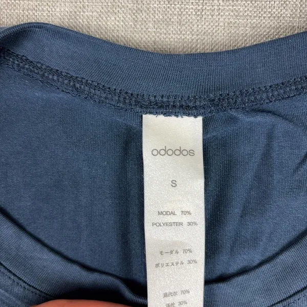 Ododos Tank Top Womens Small Blue Asymmetrical Hem Lightweight Athletic Yoga - Image 3
