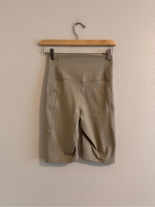 The North Face Women's Bike Shorts in Taupe Olive - Image 3