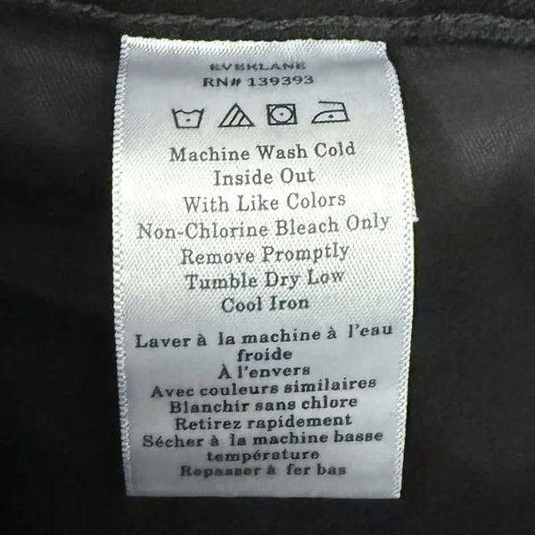 NWT Everlane Sz 24 The Way High Straight Jean‎ in Coal Black Organic Cotton - Image 8