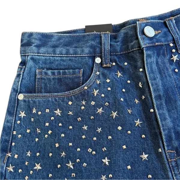 NWT BLANK NYC The Reeve High Rise Silver Dream Denim Shorts Size 28 Retail $98 - Image 3