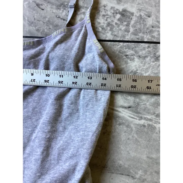 SKIMS Cotton Logo Bodysuit Light Heather Grey 3X Adjustable Straps Snap - Image 3