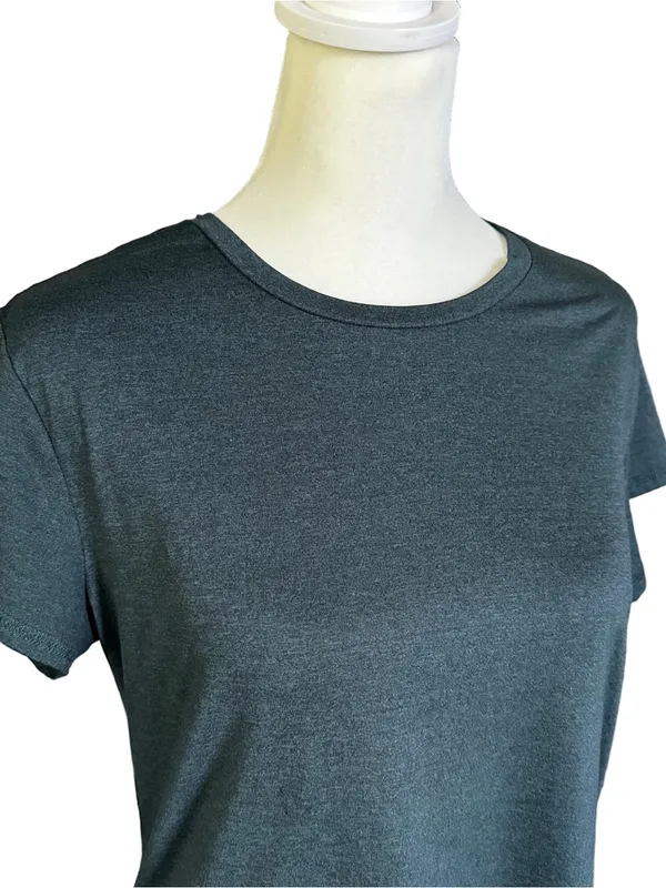 Quince Flowknit Breeze Tee Short Sleeve Relaxed Fit T-Shirt Green Size Small - Image 6