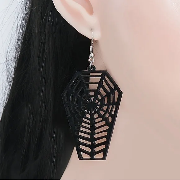 Halloween Earrings Black - Image 5