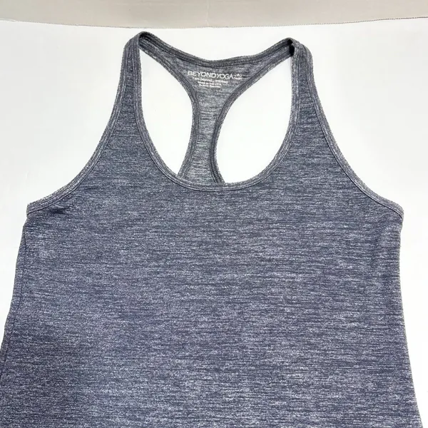 Beyond Yoga Spacedye Step Up Racerback Tank Heathered Gray Athletic - Image 3