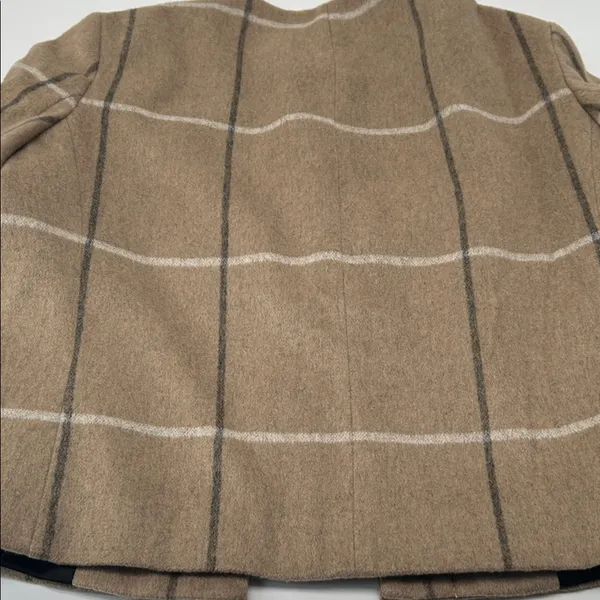 Zara Beige Wool  Jacket with Silver Hardware bust 34 length 20 - Image 13