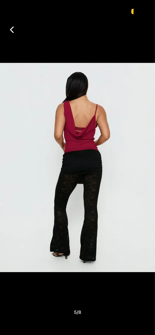 black lace princess polly skirt pants - Image 2
