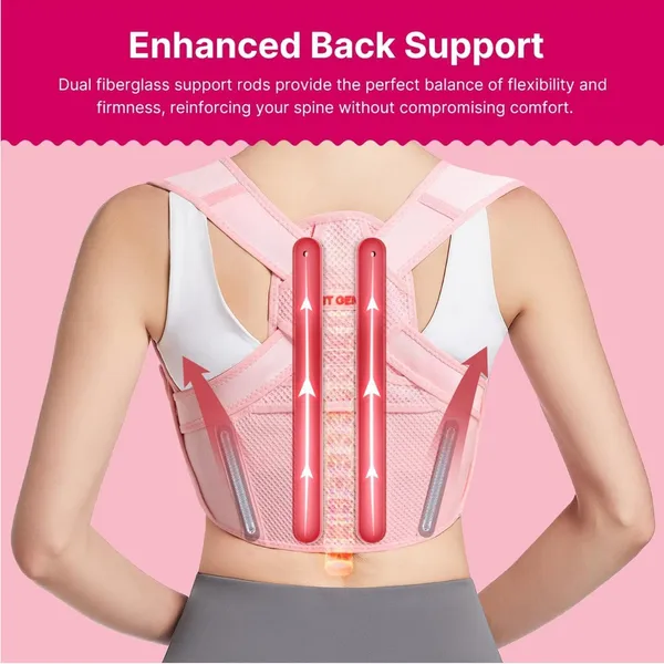 Boutique Posture Corrector for Women: Adjustable Lightweight Upper Back Brace - Image 4