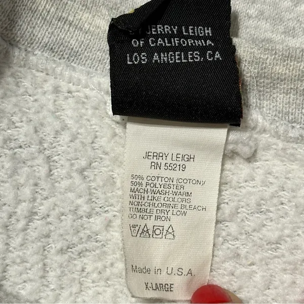 Vintage 1980 Mickey Unlimited Mouse Uni-Sex XL Heather Gray Pullover Sweatshirt - Image 5