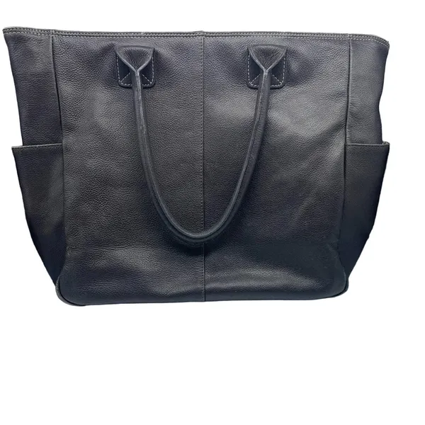 ILI NEW YORK and TORONTO dark brown genuine leather tote bag - Image 3
