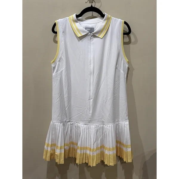 Anthropologie Beach Riot Bria Dress‎ White Yellow Tennis Pickleball Golf Skort - Image 3