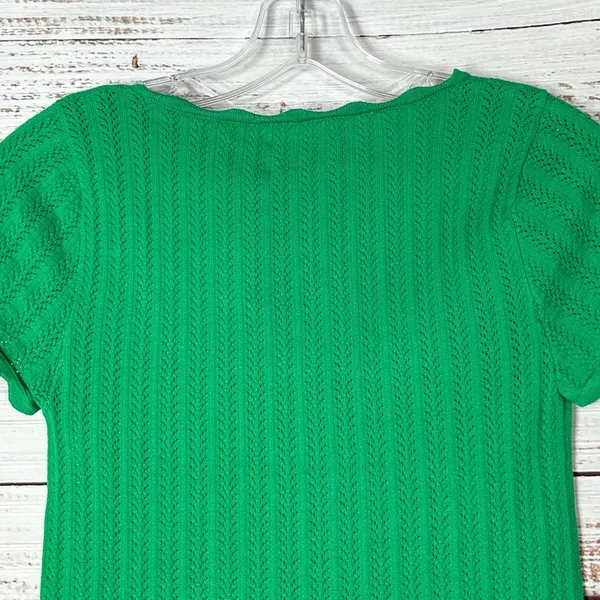 Wilfred Aritzia Alien Green Sweater Crop Top, NWT, Size Medium, MSRP $78 - Image 11