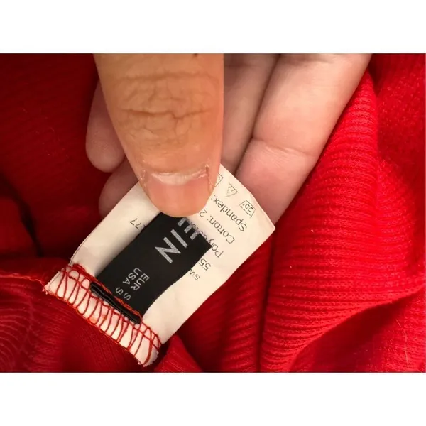 Red tank top blouse size small - Image 6