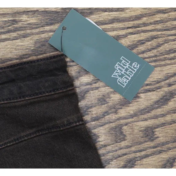 NWT Wild Fable Womens Reworked Cropped Denim Tank Top 90632768 Brown M - Image 6