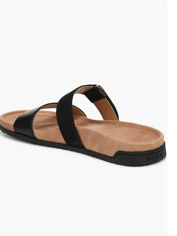 NEW $125 Vionic Elaine Slide Sandal 6.5 M, BLACK Slip On Comfort - Image 3