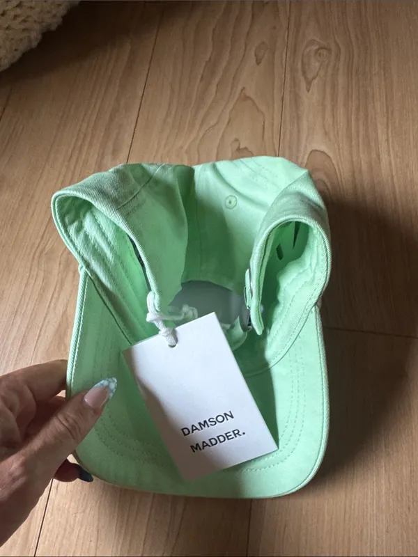 Damson Madder Mint Green Logo Baseball Cap - Image 2
