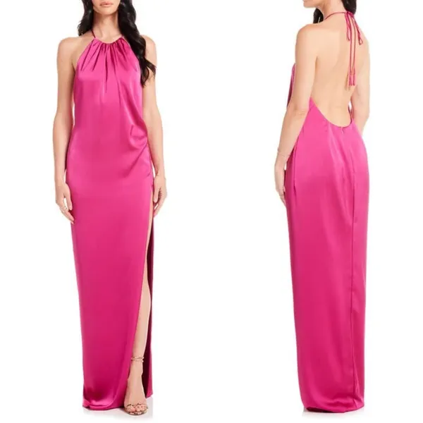 Katie May Cher Gown in Pink Peacock M - Image 9