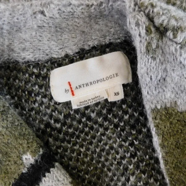 ANTHROPOLOGIE Vero Camo Cardigan Sweater Camouflage Pockets‎ Gorpcore X-Small - Image 11