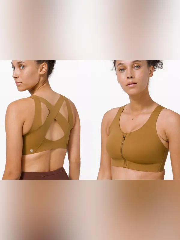 Lululemon Enlite sports bra spiced bronze size 34B - Image 2
