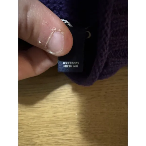 CHAPS Women Size Large Knit Sweater Purple Long Sleeve Mock Neck‎ Winter Holiday - Image 8