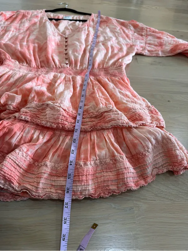 Aerie Rock 'N' Ruffle Tie Dye Mini Layered Dress size XXL - Image 10