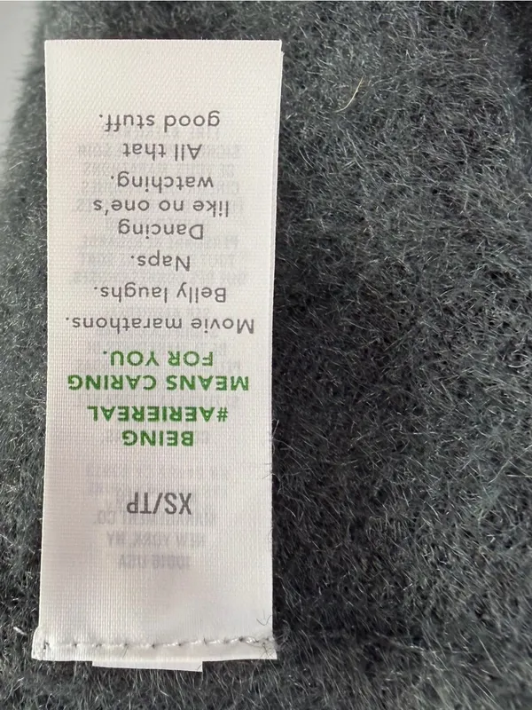 NWT Aerie‎ So Soft Ribbed Mock Neck Long Sleeve Midi Dress in Gray Size XS - Image 7