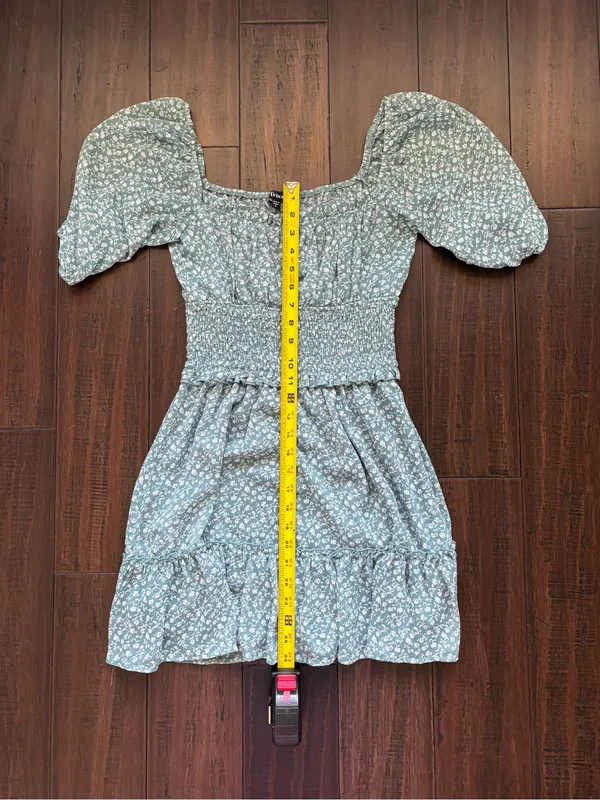Trixxi Green Floral Midi Dress Size S - Image 5