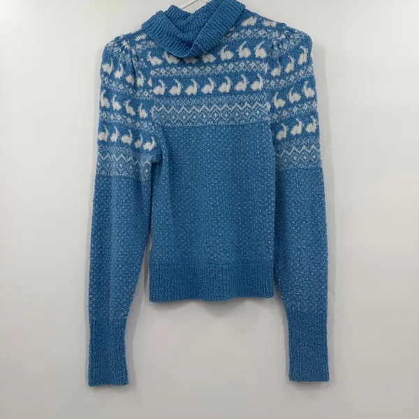 Free people blue bunny sweater xs - Image 2