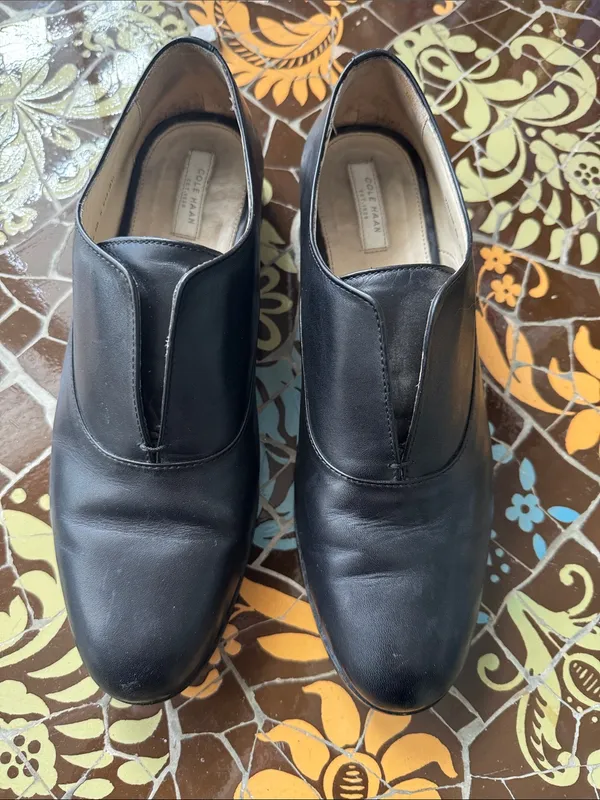 Cole Haan Black Leather Slip-On Loafers - Image 2