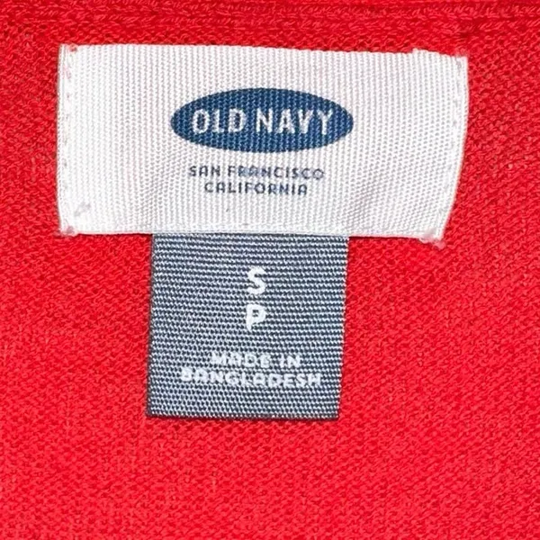 Old Navy Red Button Front Cardigan‎ Sweater Long Sleeve Small - Image 4