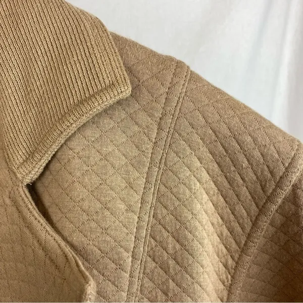Regina Porter Brown Vintage Quilted Double Breast Long Sleeve Button Jacket S - Image 5