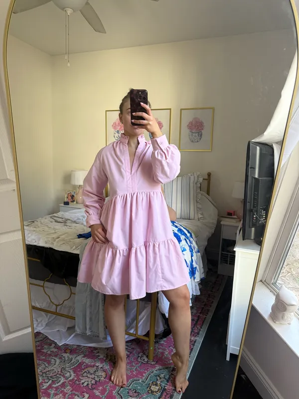 Pink mini business casual dress Size M - Image 2