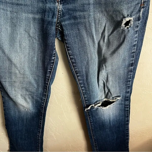 Levi’s 505s Distressed straight‎ Leg Short Denim Jeans - Image 2