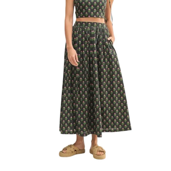 NEW Mable Floral Crop Top and Skirt Set Boho Cottagecore - Image 7