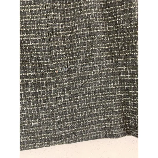 VTG Y2K Route 66 Women’s Mini Skirt Plaid Grunge Green Size 16 - Image 3