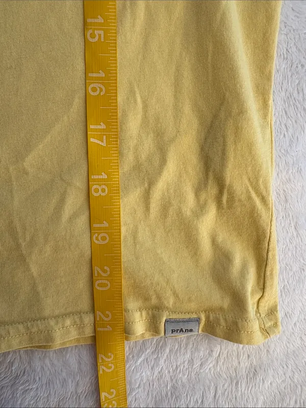 Prana size small oversized Tshirt Positive Bee Graphic Yellow Tee boho - Image 6