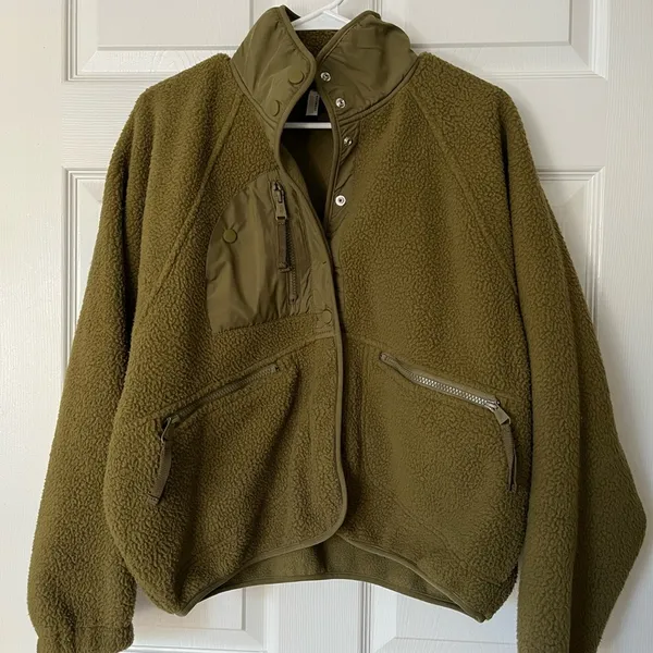 Movement Hit The Slopes Fleece Jacket | Army Green - Image 4