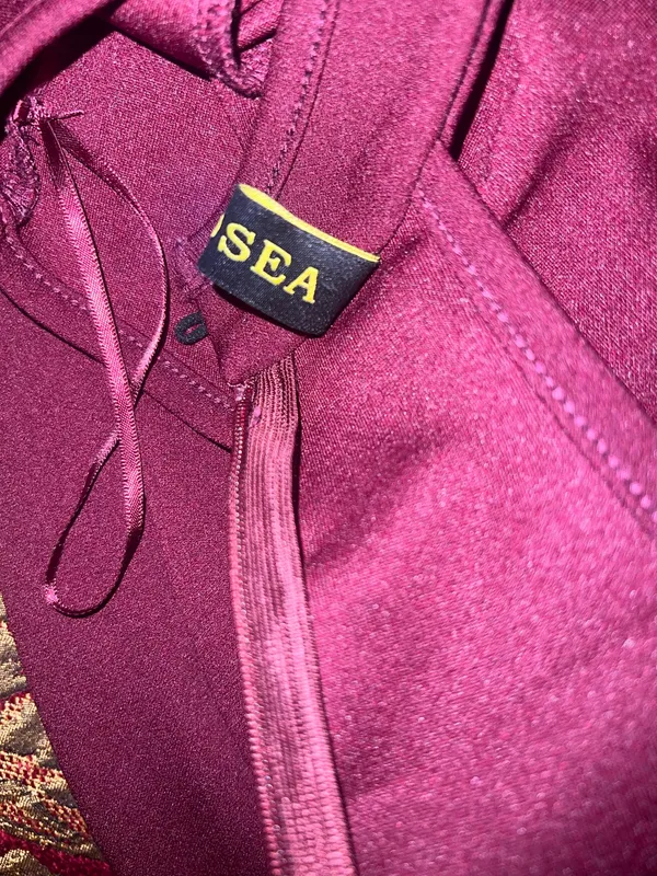 Sexy burgundy evening cocktail dress - Image 7