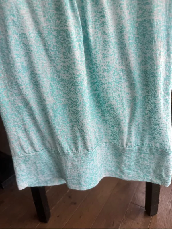 Full Tilt Light Aqua Flutter Sleeve Scoop Neck Top - Image 4