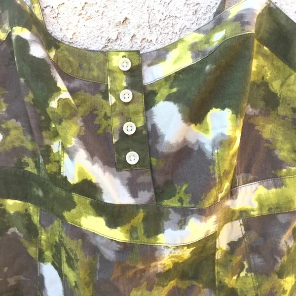 Jessica Simpson Womens medium green ruffle bottom sleeveless tank top - Image 4