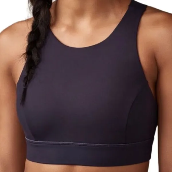 Lululemon Fast Free Bra (Nulux) Black Grape Size 6 Sports Bra - Image 3