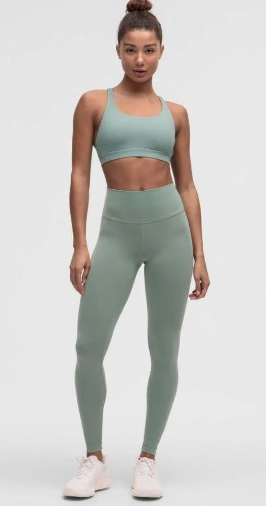 Lululemon NWT Wunder Train High Rise Tights 28” Leggings Crater Blue Size 14 - Image 3