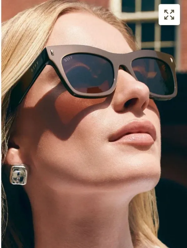 NEW DIFF women's bradley sunglasses in moscow mule brown - Image 3