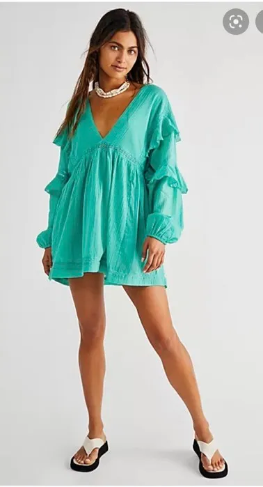 Free People SEASHELL SKORT ROMPER - Image 5