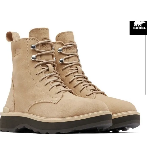 SOREL Boots Waterproof women's Hi-line Lace boot - Tawney B SIZE 5 Combat - Image 3